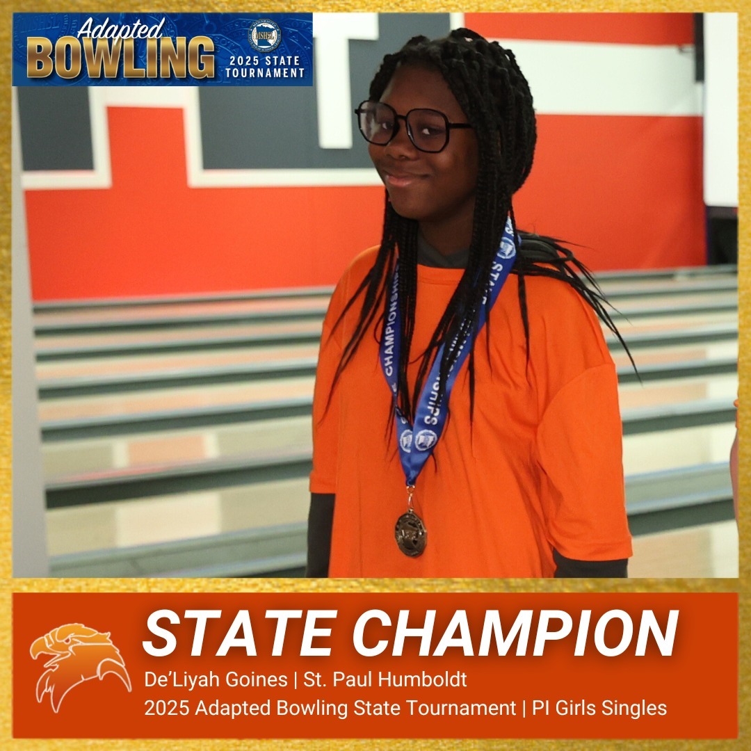 2025 P.I. Adapted Bowling State Girls Singles Champion: De'Liyah Goines (St. Paul Humboldt)