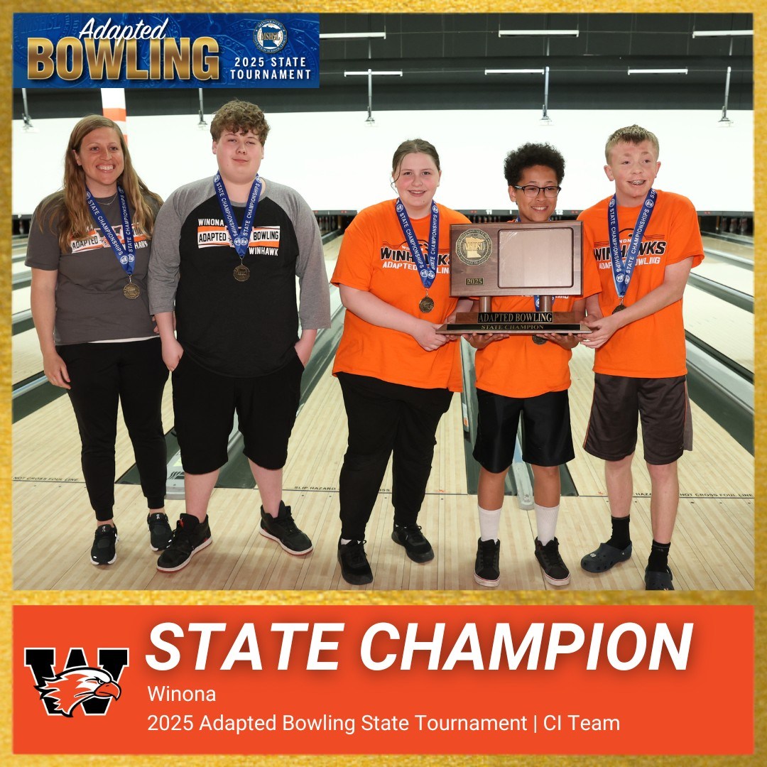 2025 C.I. Adapted Bowling State Team Champions: Winona Winhawks
